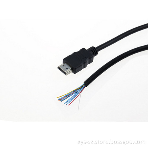 High quality hdmi to open end cable/